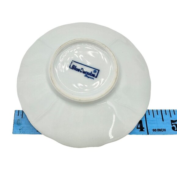 Blue Danube Japan Porcelain Demitasse Cups w Saucers Set Of 6 Blue White Floral - Picture 7 of 7